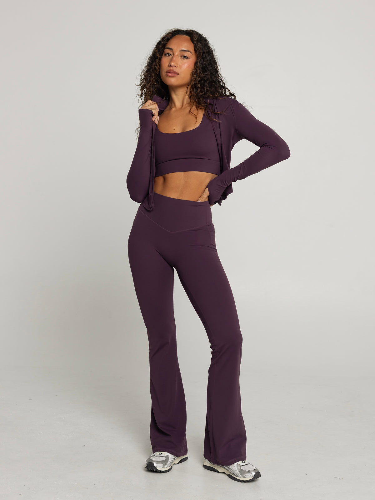 UNIFORM ZIP JACKET - PLUM