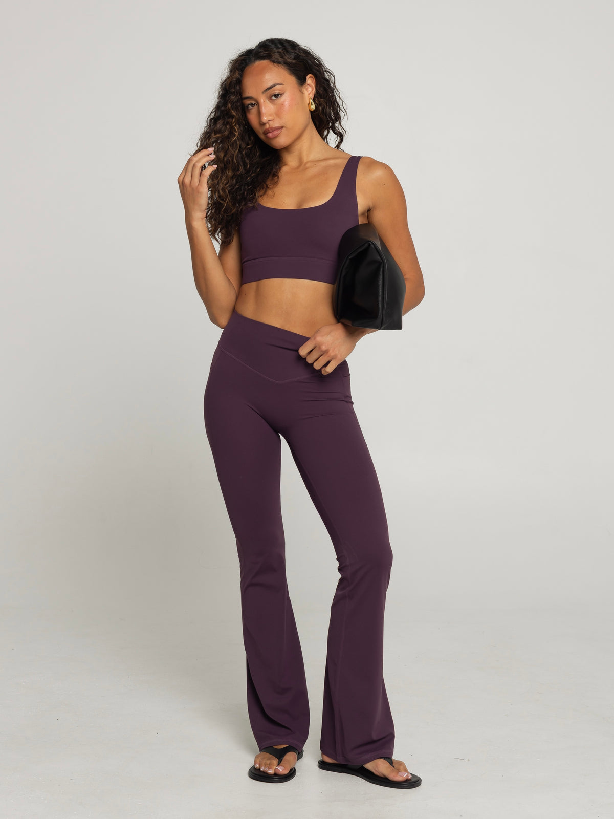 UNIFORM SCOOP BRA - PLUM