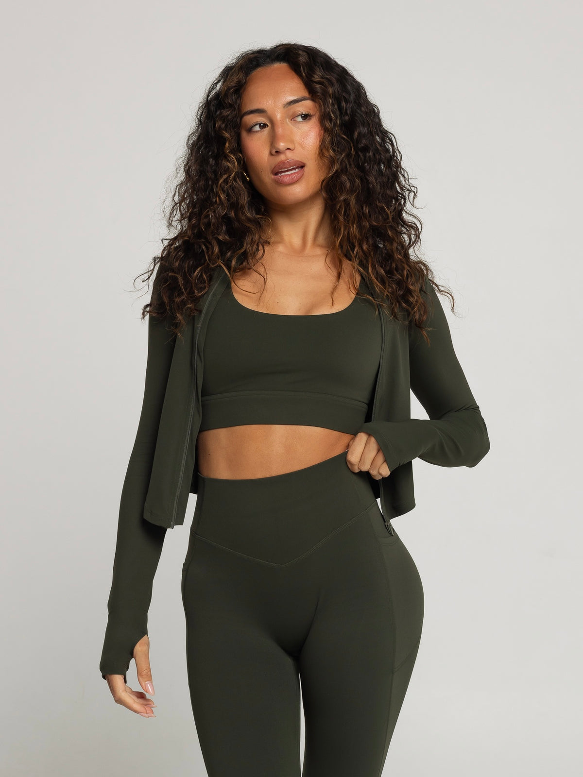 UNIFORM ZIP JACKET - FOREST