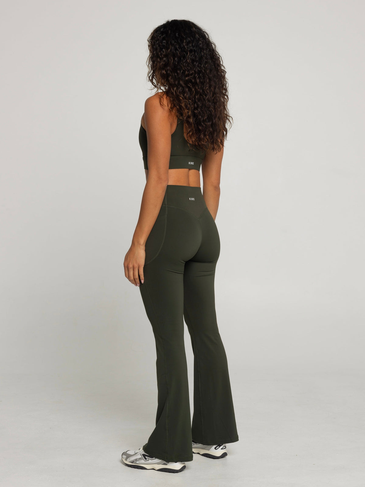SWEAT POCKET FLARES - FOREST