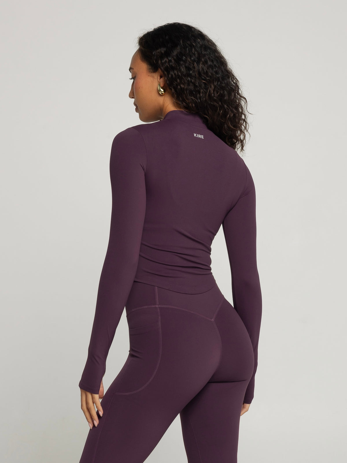 UNIFORM ZIP JACKET - PLUM
