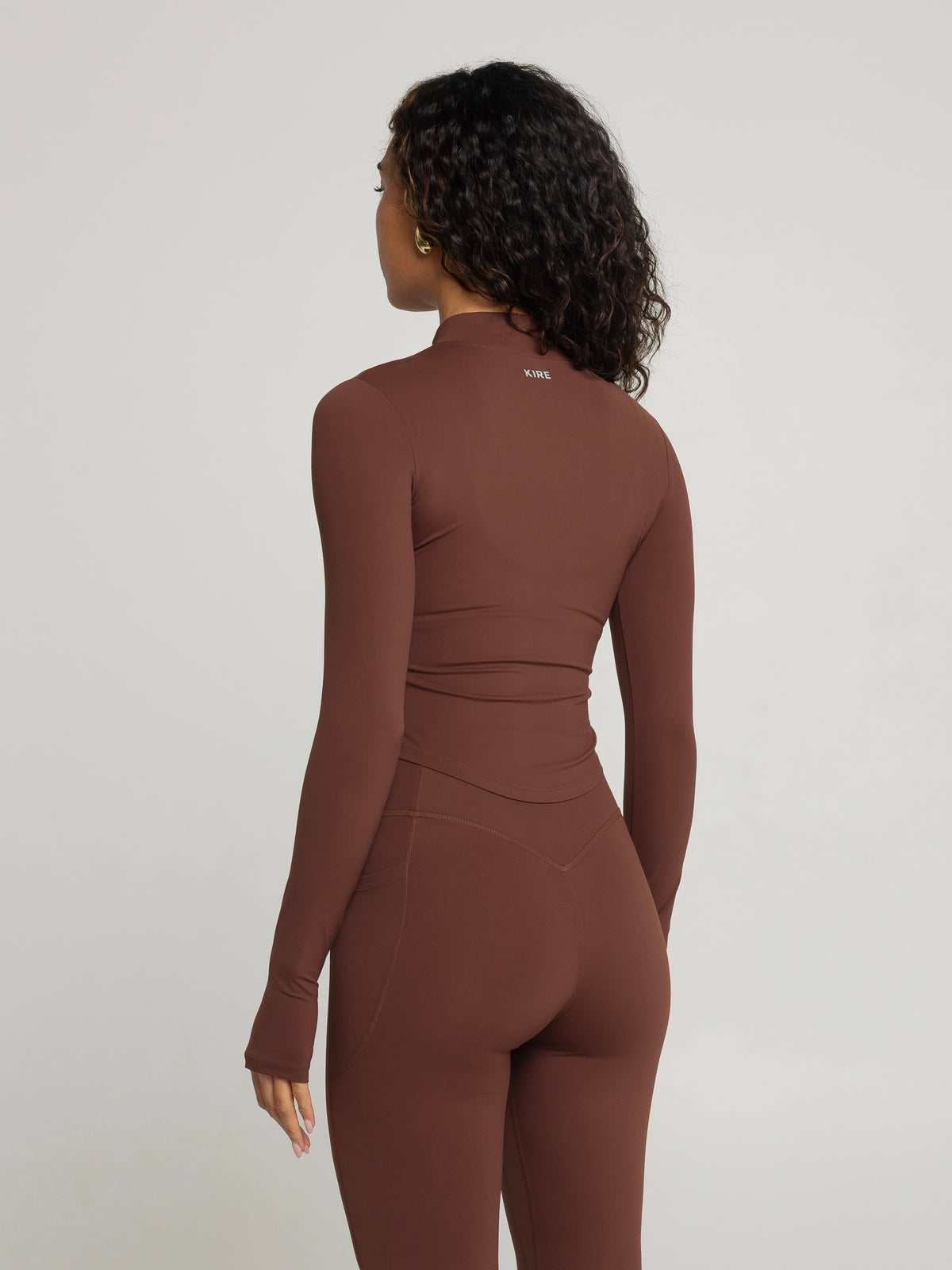 UNIFORM ZIP JACKET - CHOCOLATE