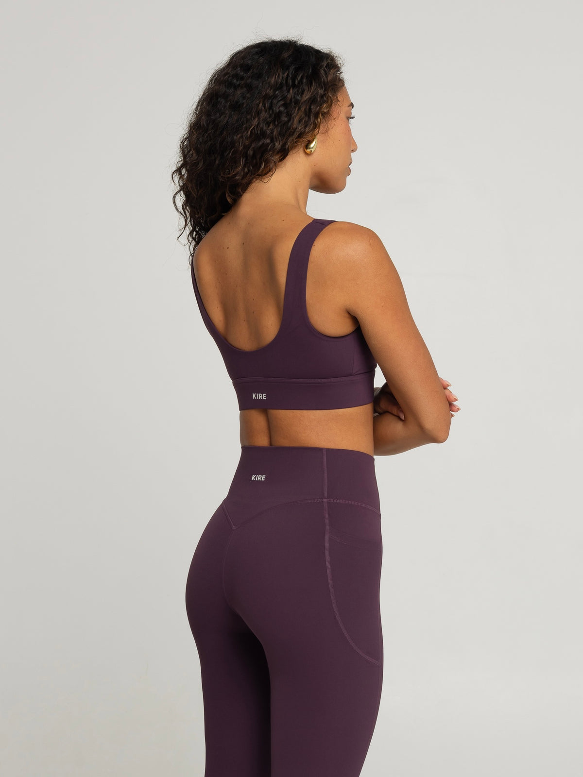 UNIFORM SCOOP BRA - PLUM