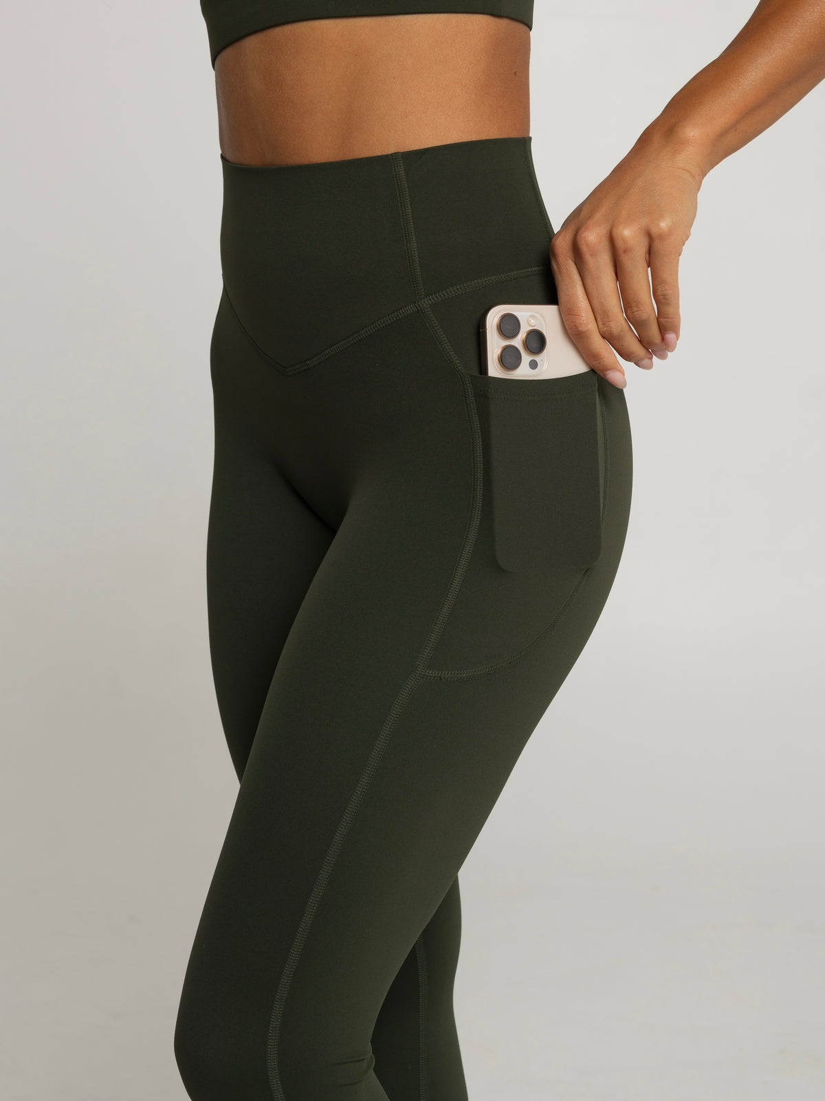 UNIFORM POCKET LEGGINGS - FOREST