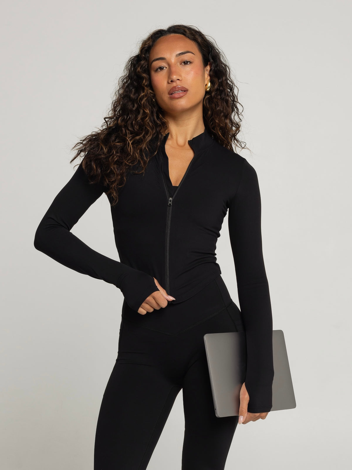 UNIFORM ZIP JACKET - BLACK