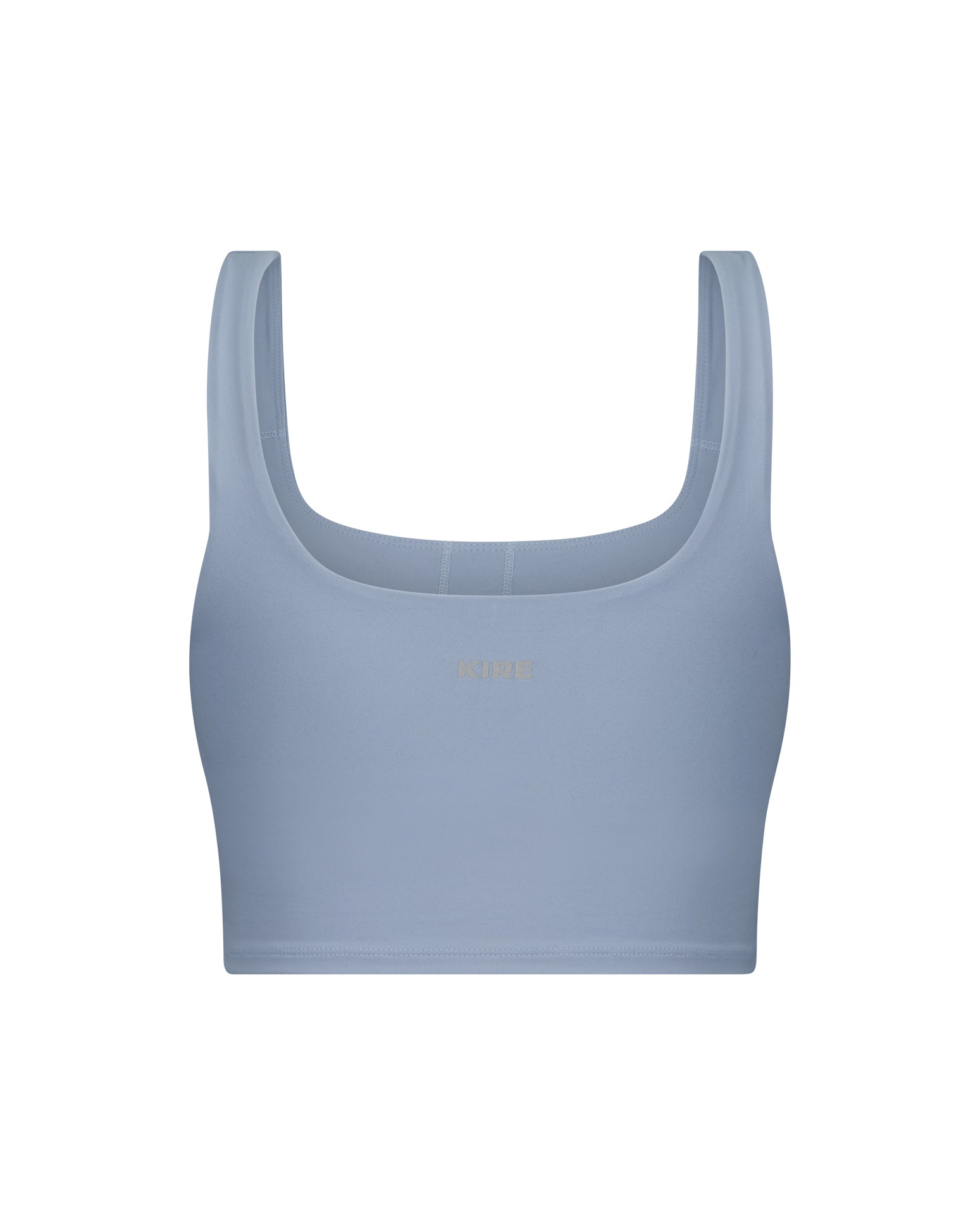 Sportluxe Square Neck Shelf Bra Tank - Oasis Blue