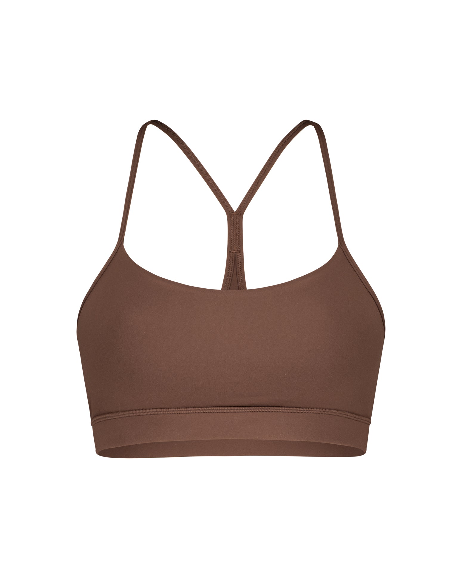 Sportluxe Y-Back Sports Bra - Chocolate