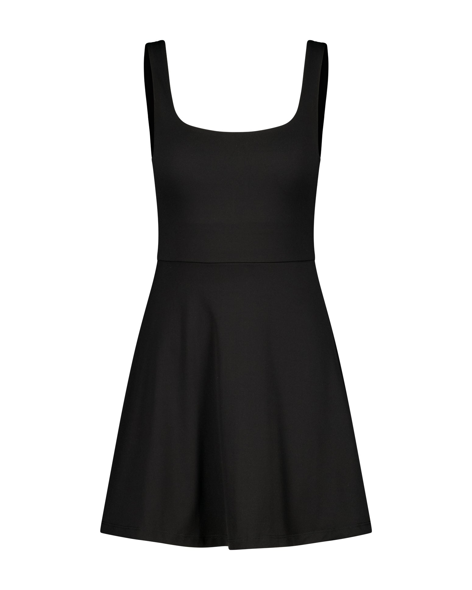 ULTIMATE SQUARE NECK DRESS - BLACK